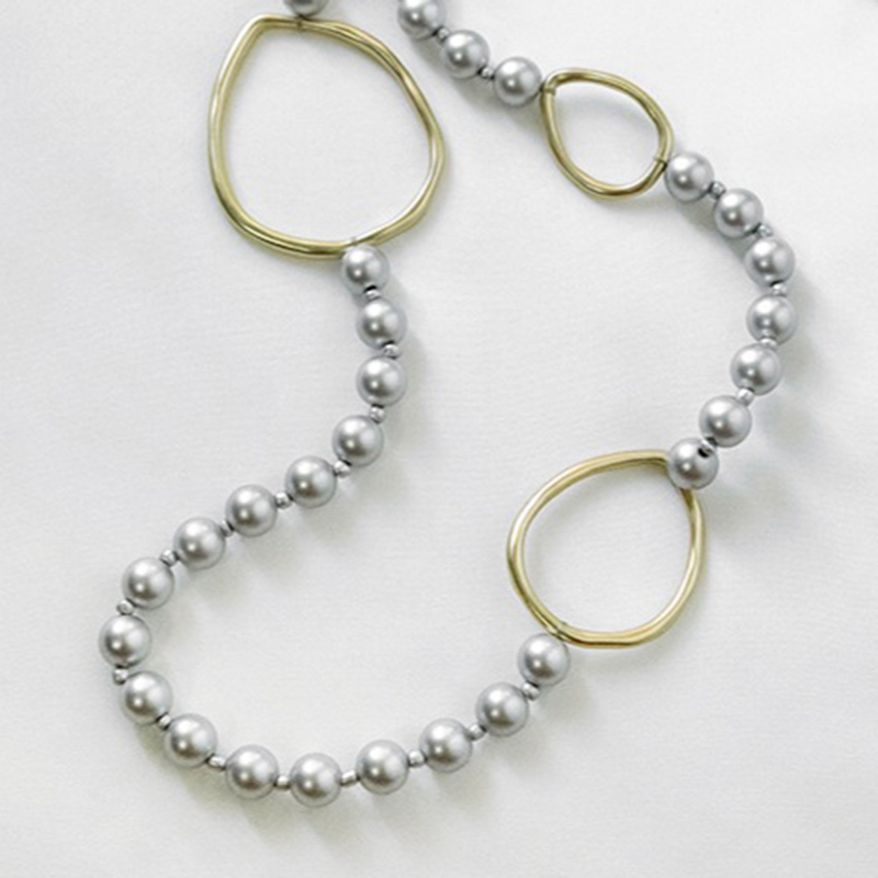 VERONIKI jewels kallirroi gr faux bijoux γυναικεία χειροποίητα κοσμήματα κολιέ αλυσίδας πέρλα