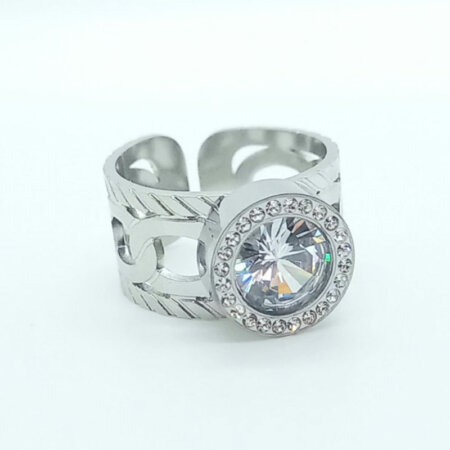 FILINDA jewels kallirroi gr faux bijoux γυναικεία χειροποίητα κοσμήματα δαχτυλίδι ασημί ατσάλινο με πέτρα