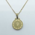 Kallirroi.gr - Χειροποίητο κόσμημα ( φο μπιζού / faux bijoux ) kallirroi.gr COIN – Κολιέ ατσάλινο χρυσού χρώματος