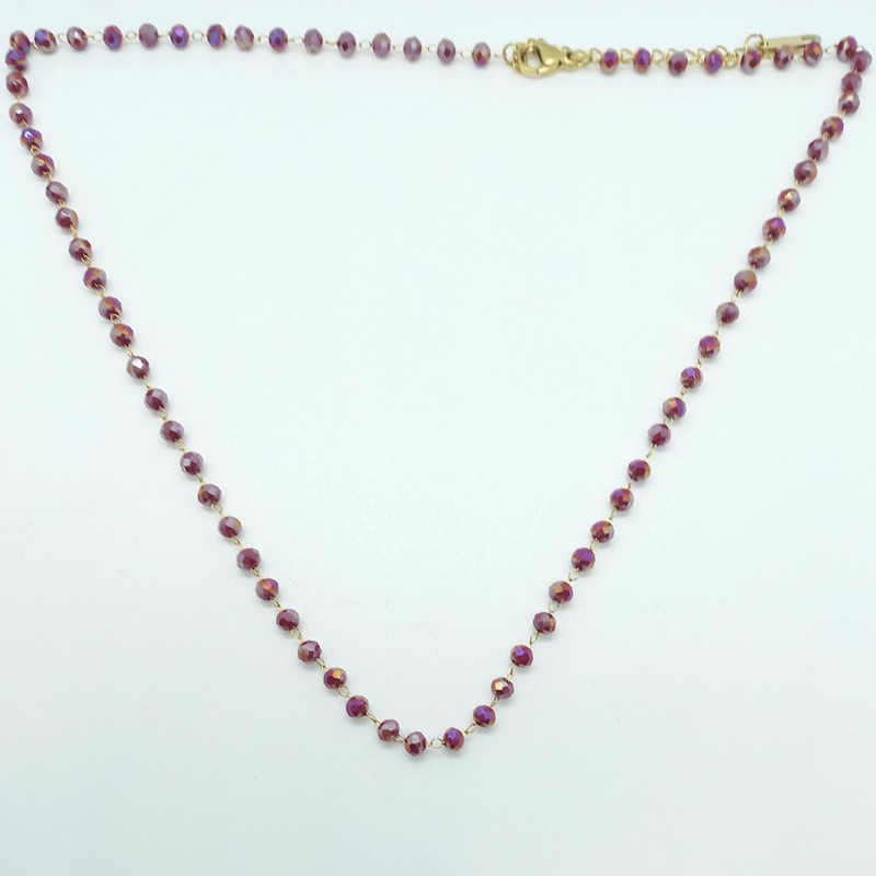 ENZA jewels kallirroi gr faux bijoux γυναικεία χειροποίητα κοσμήματα κολιέ ροζάριο κόκκινο επίχρυσο faux bijoux καλλιθέα κοσμήματα