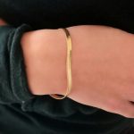 Kallirroi.gr - Χειροποίητο κόσμημα ( φο μπιζού / faux bijoux ) kallirroi.gr ERSA – Βραχιόλι χεριού ατσάλινο “φίδι” χρυσού χρώματος