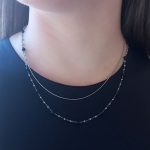 Kallirroi.gr - Χειροποίητο κόσμημα ( φο μπιζού / faux bijoux ) kallirroi.gr BENNET – Κολιέ ατσάλινο διπλής σειράς ασημί χρώματος