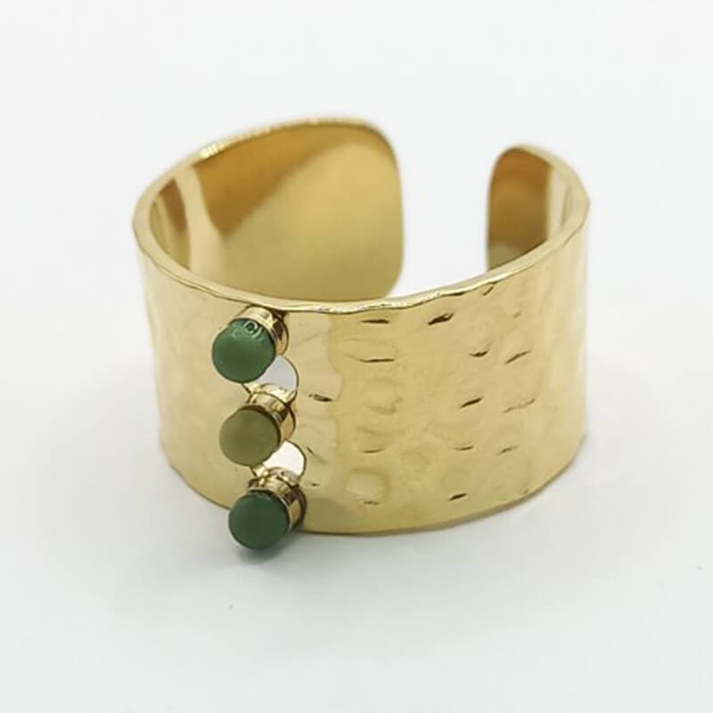DEKELA jewels kallirroi gr faux bijoux γυναικεία χειροποίητα κοσμήματα δαχτυλίδι εντυπωσιακό ατσάλινο χρυσό χρώμα φο μπιζού καλλιθέα