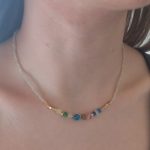 Kallirroi.gr - Χειροποίητο κόσμημα ( φο μπιζού / faux bijoux ) kallirroi.gr ROY – Κολιέ ατσάλινο χρυσού χρώματος αιματίτη