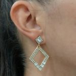 Kallirroi.gr - Χειροποίητο κόσμημα ( φο μπιζού / faux bijoux ) kallirroi.gr MELIA – Σκουλαρίκια με strass χρυσού χρώματος