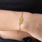 Kallirroi.gr - Χειροποίητο κόσμημα ( φο μπιζού / faux bijoux ) kallirroi.gr ELIANE – Βραχιόλι χεριού ατσάλινο “puzzle” χρυσού χρώματος