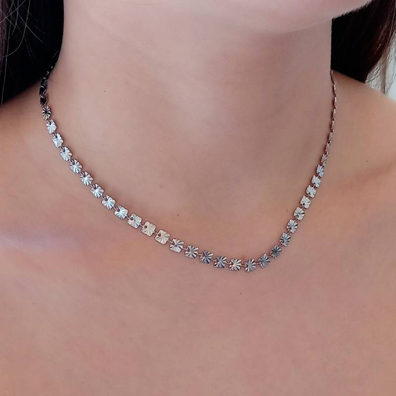 TRIVIA kallirroi gr jewels καλλιθέα χειροποίητα κοσμήματα γυναικεία δώρα εντυπωσιακά φθηνά ατσάλινα κολιέ αλυσίδας ασημί paraxena kosmimata kallithea