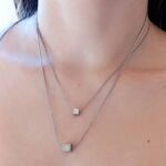 Kallirroi.gr - Χειροποίητο κόσμημα ( φο μπιζού / faux bijoux ) kallirroi.gr MELANTHIA – Κολιέ ατσάλινο ασημί χρώματος