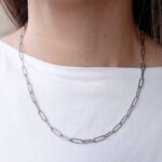 Kallirroi.gr - Χειροποίητο κόσμημα ( φο μπιζού / faux bijoux ) kallirroi.gr SEMELI – Κολιέ ατσάλινο ασημί χρώματος