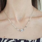 Kallirroi.gr - Χειροποίητο κόσμημα ( φο μπιζού / faux bijoux ) kallirroi.gr MILLIE – Κολιέ ατσάλινο ασημί χρώματος