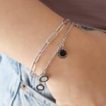 Kallirroi.gr - Χειροποίητο κόσμημα ( φο μπιζού / faux bijoux ) kallirroi.gr KAREN – Βραχιόλι χεριού ατσάλινο ασημί χρώματος